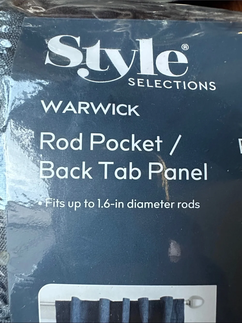 NWT Warwick Midnight Blackout Curtain Panels- Midnight Black